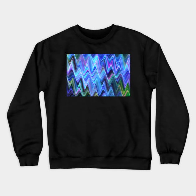 Fractal waves Crewneck Sweatshirt by krinichnaya